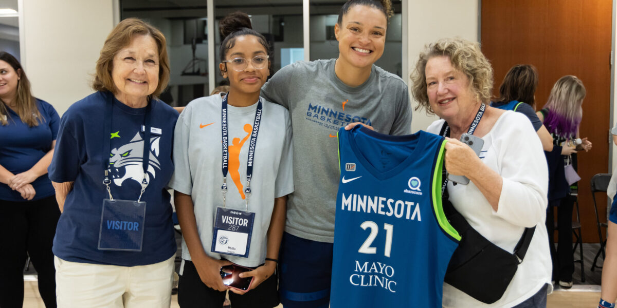 MINNEAPOLIS, MN - JULY 24:  Members of the Minnesota Lynx Presidents Circle watch the team practice on July 24, 2023 at the Minnesota Timberwolves and Lynx Courts at Mayo Clinic Square in Minneapolis, Minnesota.  NOTE TO USER:  User expressly acknowledges and agrees that, by downloading and or using this Photograph, user is consenting to the terms and conditions of the Getty Images License Agreement. Mandatory Copyright Notice: Copyright 2023 NBAE (Photo by David Sherman/NBAE via Getty Images)