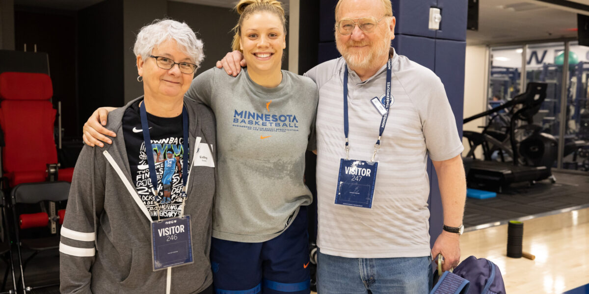 MINNEAPOLIS, MN - MAY 17:  Members of the Minnesota Lynx Presidents Circle watch the team practice on May 17, 2023 at the Minnesota Timberwolves and Lynx Courts at Mayo Clinic Square in Minneapolis, Minnesota.  NOTE TO USER:  User expressly acknowledges and agrees that, by downloading and or using this Photograph, user is consenting to the terms and conditions of the Getty Images License Agreement. Mandatory Copyright Notice: Copyright 2023 NBAE (Photo by David Sherman/NBAE via Getty Images)